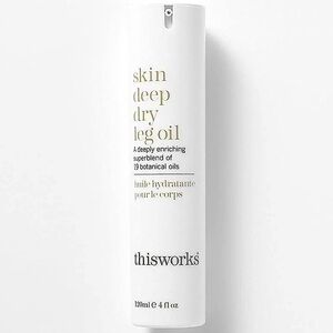 This Works Skin Deep Dry Leg Oil + Rose Oil, Tuberose & Sandalwood 100% natural
